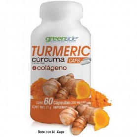 Turmeric Cúrcuma 60 Cáps Greenside: Antiinflamatorio Natural