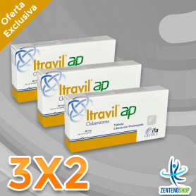 ITRAVIL AP 60MG - 30 CAPS 3X2
